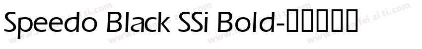 Speedo Black SSi Bold字体转换
